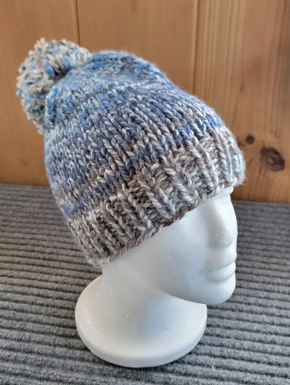 Adult Winter Crochet Hat With Pom Pom
